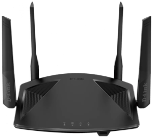 D-Link AX1800 Wi-Fi 6 Router, 1000Base-T WAN, 3x1000Base-T LAN, 4x5dBi external antennas