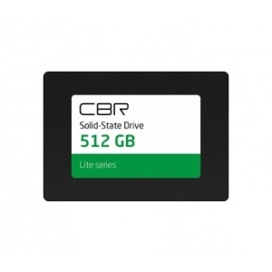 CBR SSD-512GB-2.5-LT22, Внутренний SSD-накопитель, серия "Lite", 512 GB, 2.5", SATA III 6 Gbit/s, SM2259XT, 3D TLC NAND, R/W speed up to 550/520 MB/s,