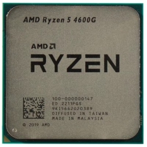CPU AMD Ryzen 5 4600G, 6/12, 3.7-4.2GHz, 384KB/3MB/8MB, AM4, 65W, Radeon, OEM, 1 year