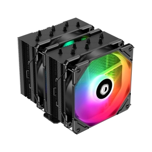 Cooler ID-Cooling SE-207-XT ARGB LGA20XX/1700/1200/115X/AM4 TDP 280W, PWM, черный, 7 тепл.трубок + медная база, 2 x FAN 120mm,  Addressable RGB LED) R