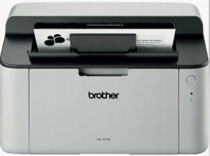 Brother HL-1110E, Принтер, ч/б лазерный, A4, 20 стр/мин, USB, старт.картридж 1000 стр.европейский аналог HL1110R1 тонер TN1030