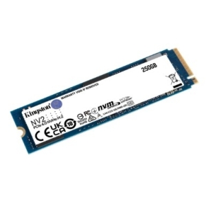 Kingston SSD 250GB NV2 M.2 2280 NVMe Gen4x4 R3000/W1300MB/s MTBF 1.5M 80TBW Retail 1 year